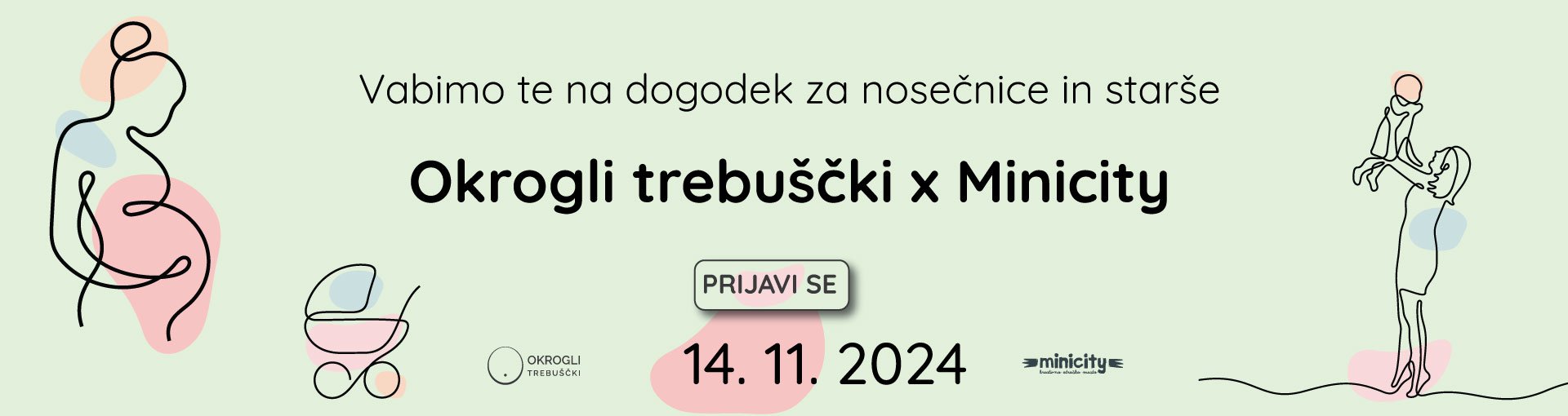 Dogodek za nosečnice in starše - Okrogli trebuščki x Minicity